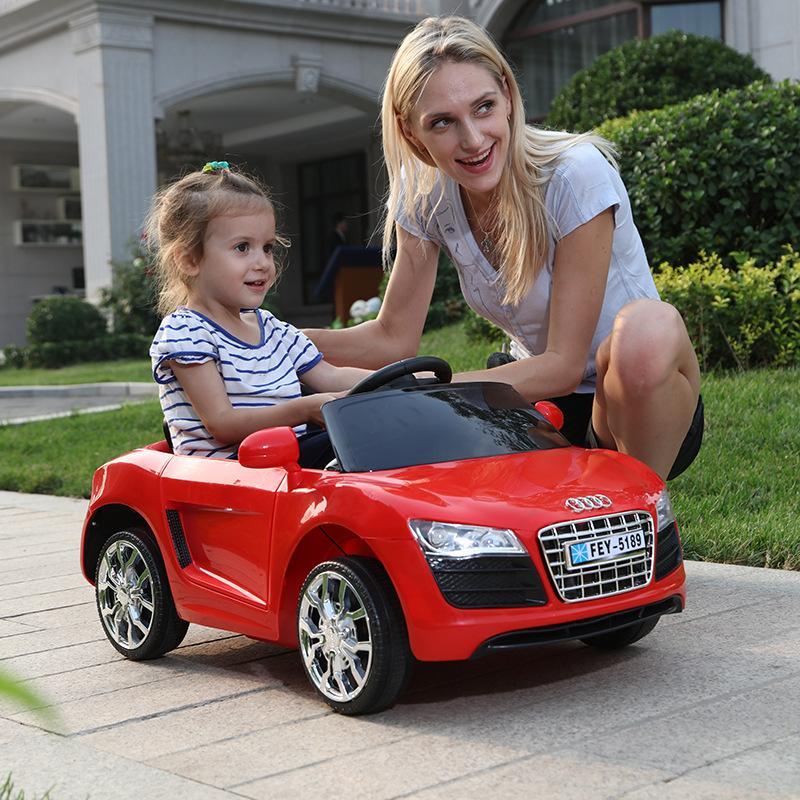 Xe ô tô điện trẻ em MODEL FEY-5189 cho trẻ từ 1-5 tuổi + Chế độ tự lái và điều khiển từ xa