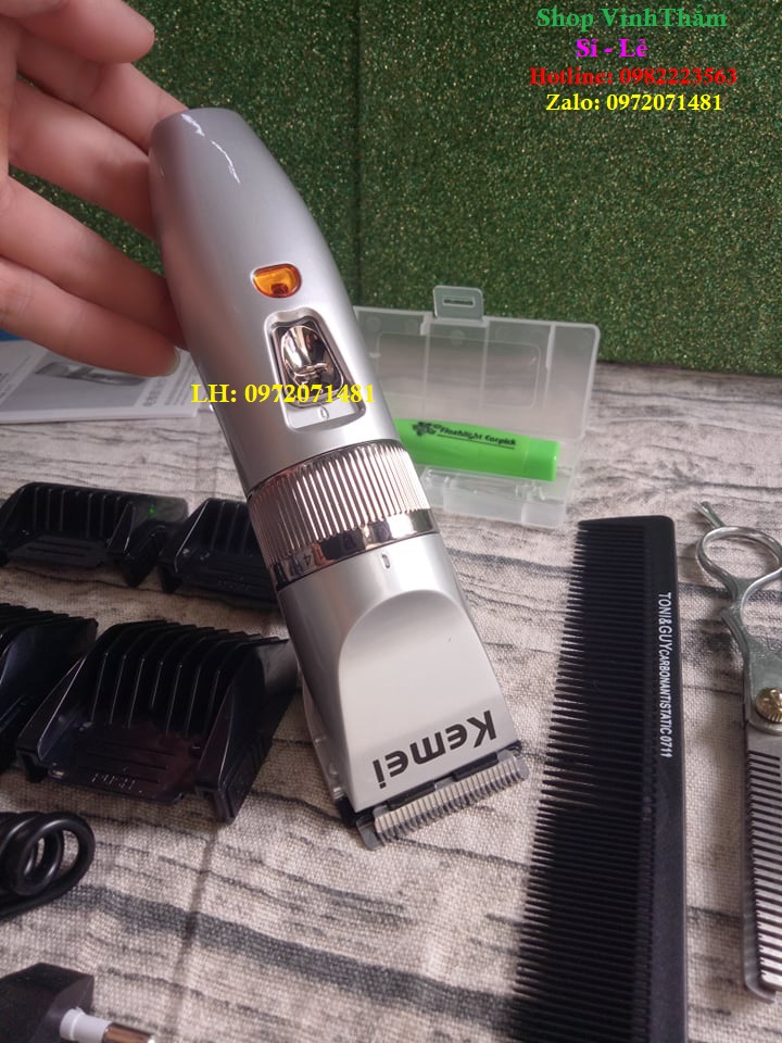 tông đơ cắt tóc Kemei KM27c[ TĂNG BỘ KÉO + LƯỢC CAO CẤP + DỤNG CỤ LẤY RÁY TAI]