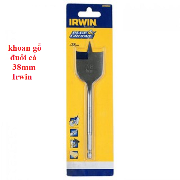 [HCM]1 x Mũi khoan gỗ - đuôi cá (dài 152mm) 38mm Irwin 10502822
