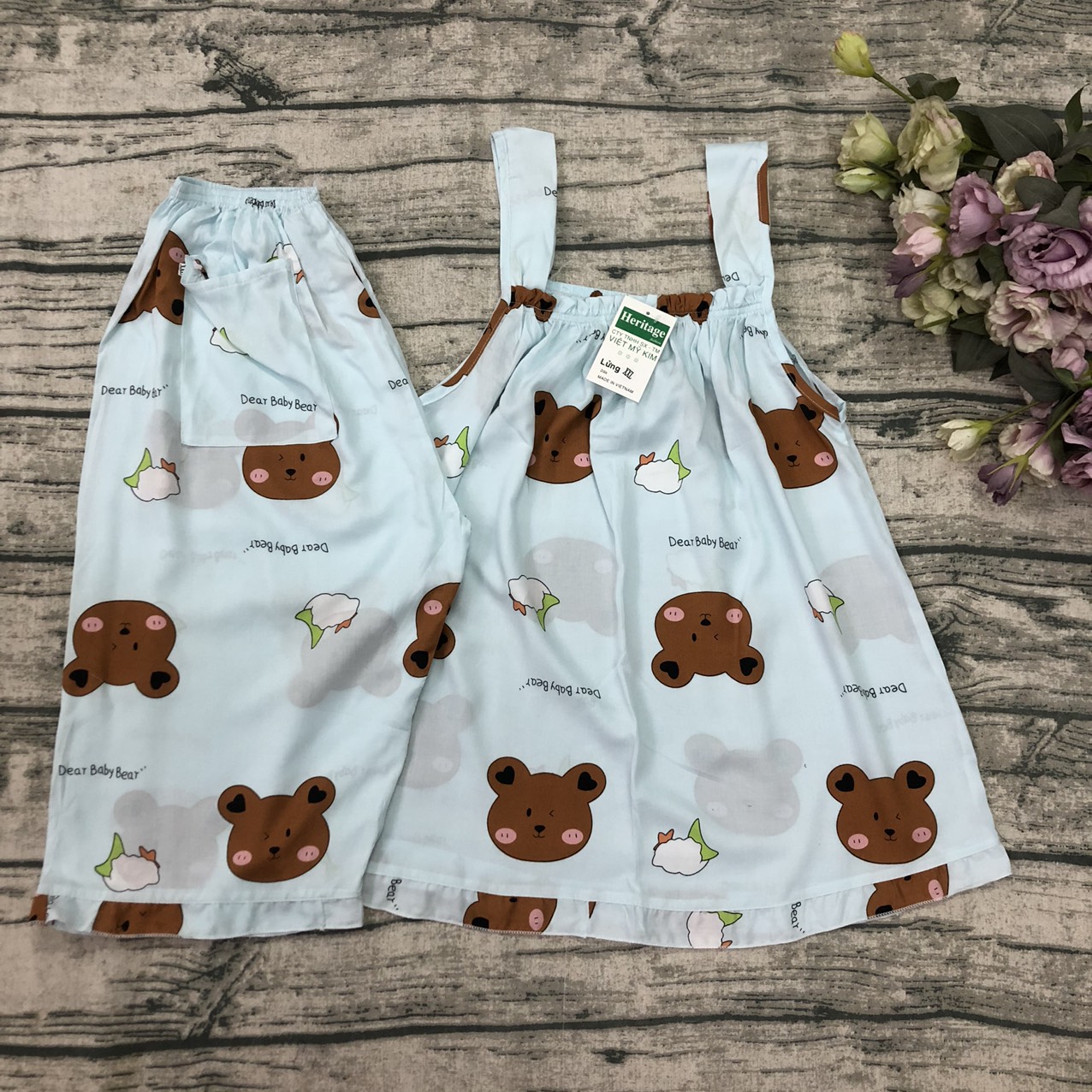 đồ bộ lửng tole lanh (4 Size) 45-80ki