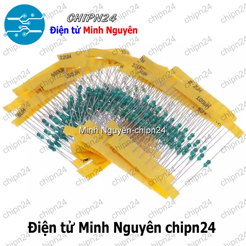 [10 cái] (K184) Cuộn cảm vạch 1/4W DIP 0307 (100uH/220uH/330uH/470uH/1MH/1.5MH/2.2MH/3.3MH/4.7MH/10MH)- [Chọn Loại] - HHH.00351