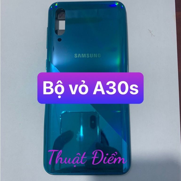 Bộ xương vỏ samsung A30s (zin) kèm khay sim,phím,kính camera