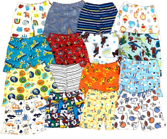 [HCM](LOẠI 1) Quần chục bé trai vải borip xuất dư mềm mịn 05-18kg - quần đùi chục - quần borip - GIÁ TẬN XƯỞNG [Midu]