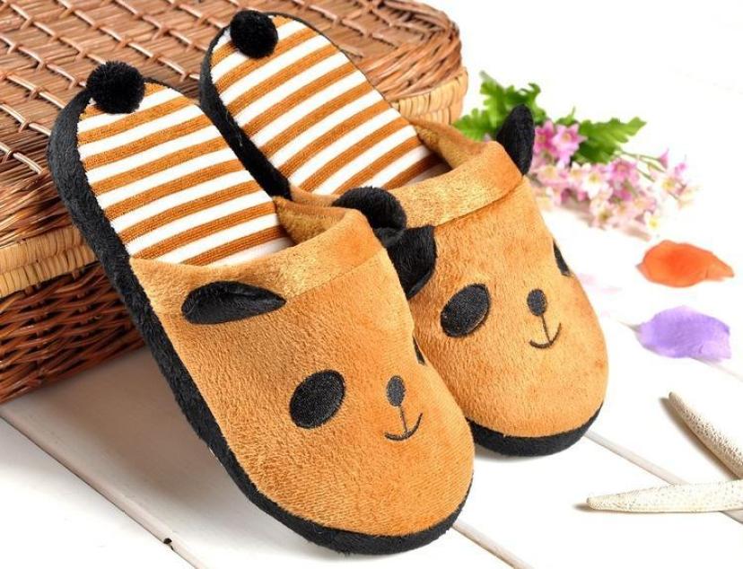 Dép đi trong nhà - Dép bông đi trong nhà hình Gấu Panda dễ thương siêu mịn giá rẻ