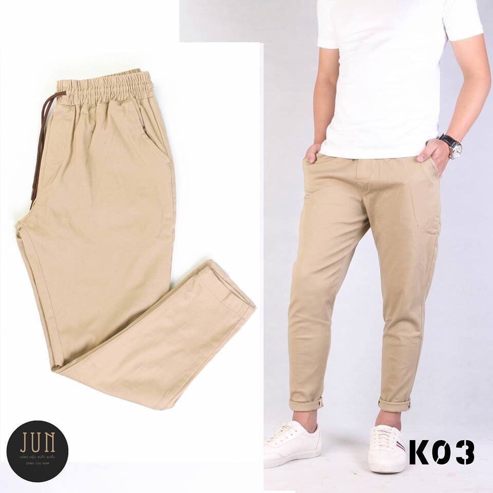 [3-5/8 Hoàn Tiền 25%][HCM]QUẦN KAKI LƯNG CHUN ỐNG CÔN CO GIẢN HÌNH THẬT