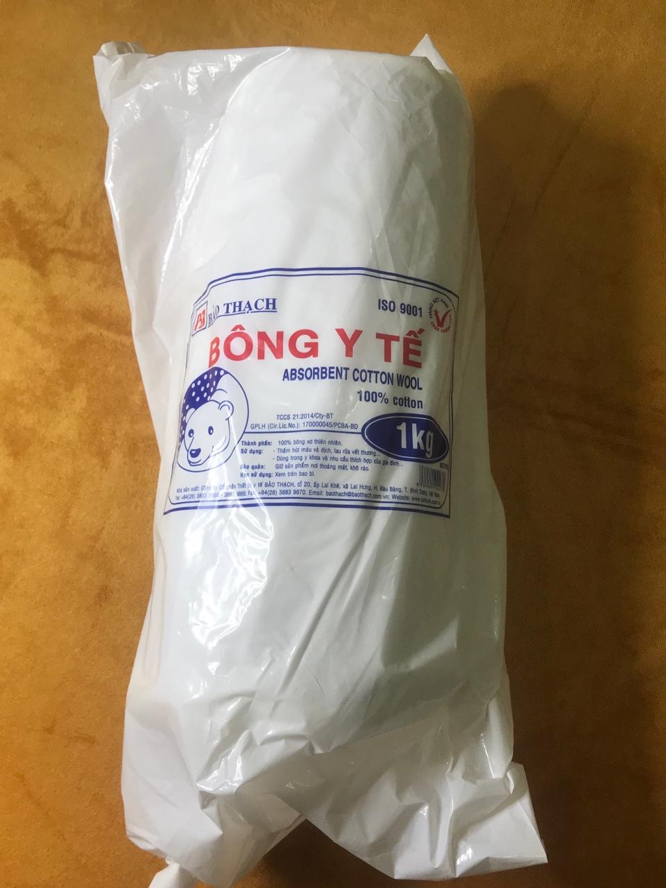 [HCM]Bông Y Tế BẢO THẠCH (Bịch 1kg)