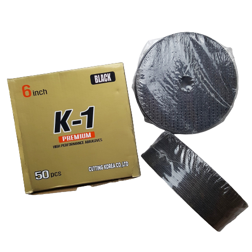 ĐÁ CẮT SẮT 150 | Đá cắt K1 đen 150 | Đá cắt sắt phi 150