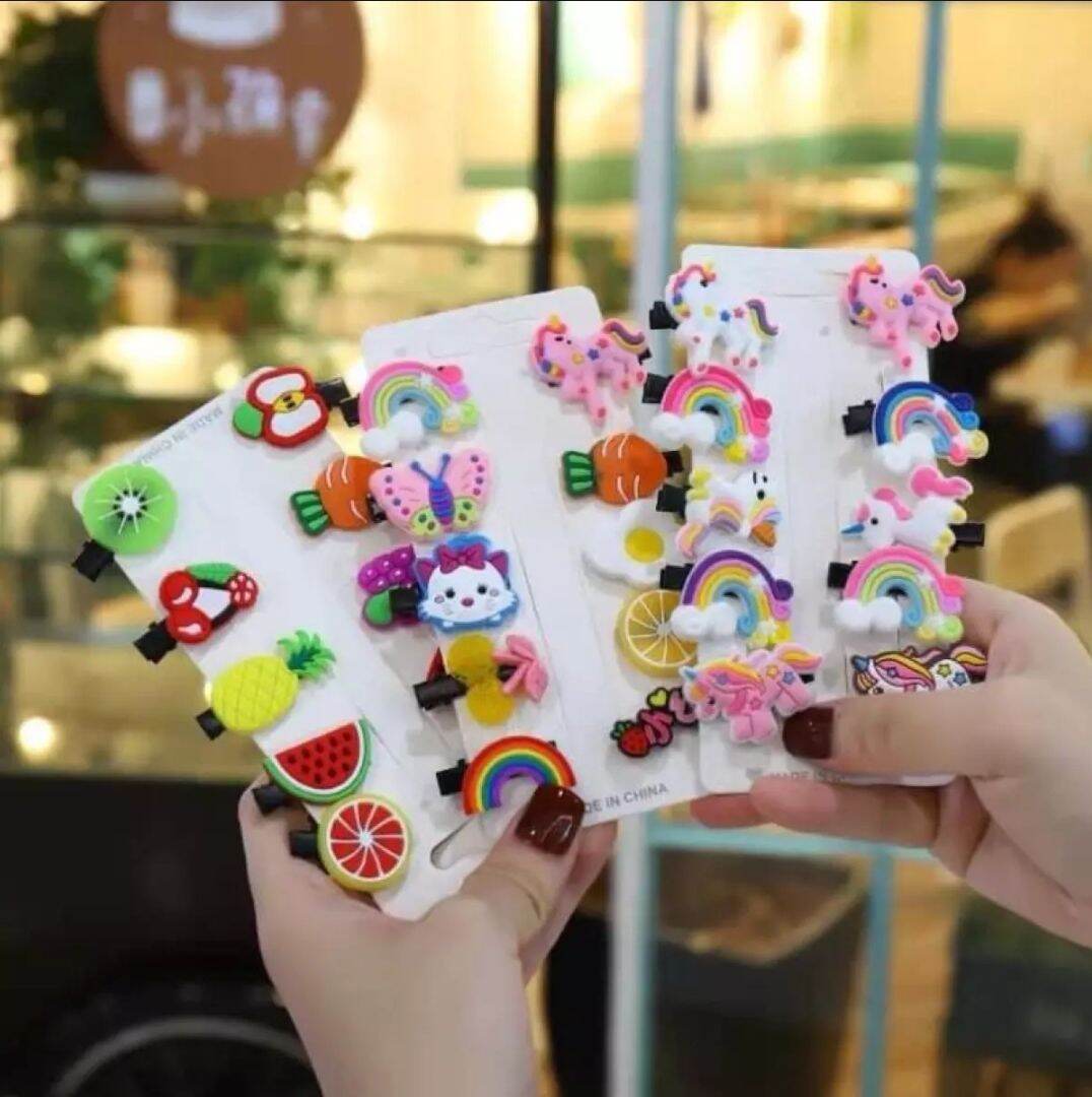 Set 10 Kẹp Tóc Hàn Quốc Cho Bé Gái.