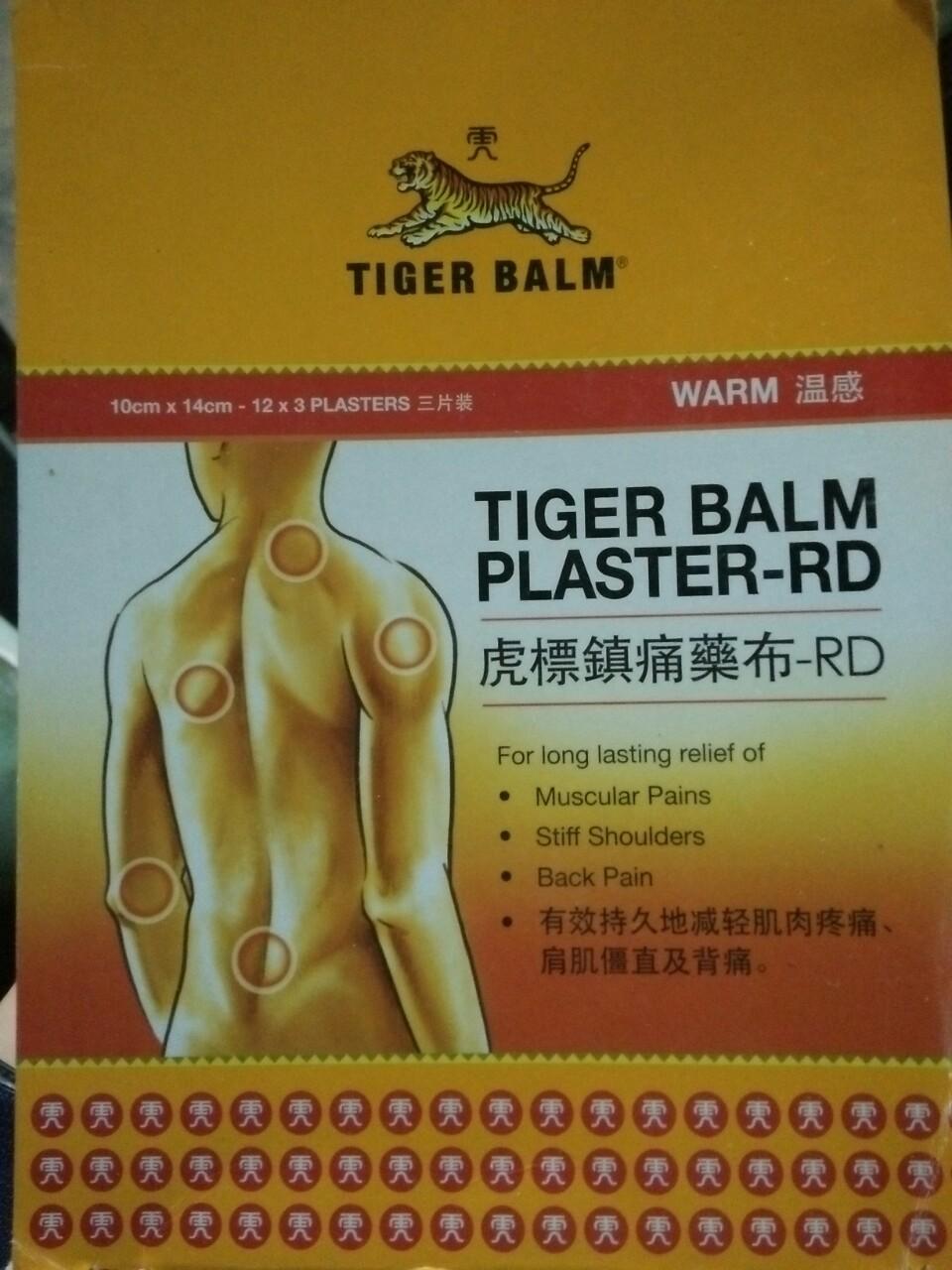 Bịch MIẾNG DÁN TIGER BALM PLASTER-RD Warm  10cm x 14cm