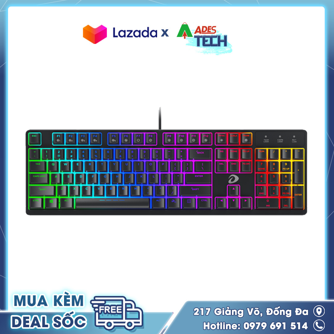 Bàn phím gaming dareu ek1280 rgb - bảo hành chính hãng