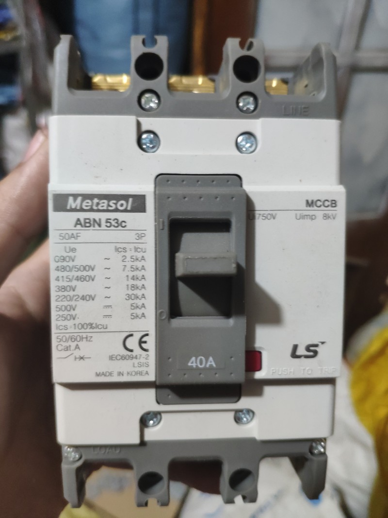 Aptomat át khối 3 pha mccb ls 3p abn 20a - 100a