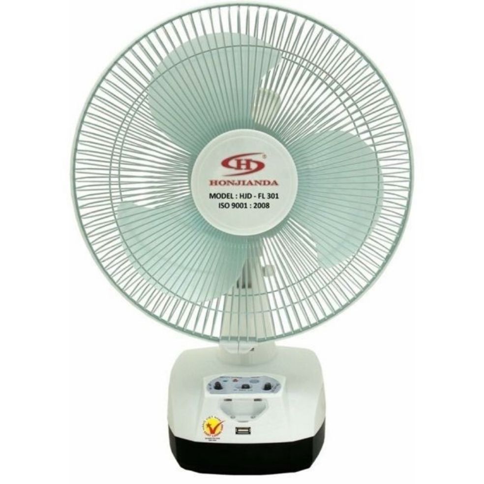 QUẠT TÍCH ĐIỆN HONJANDA 2 BÌNH ẮC QUY HJD FL 301