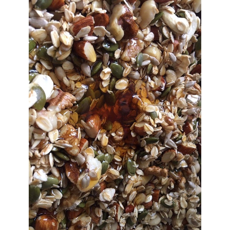 Set nguyên liệu Granola siêu hạt 500g