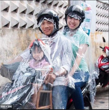 Áo Mưa Trong Suốt Loại 2 Đầu,Áo mưa 1 người, Áo Mưa Xe Mây Hàng Loại 1 Dày Đẹp Siêu Bền