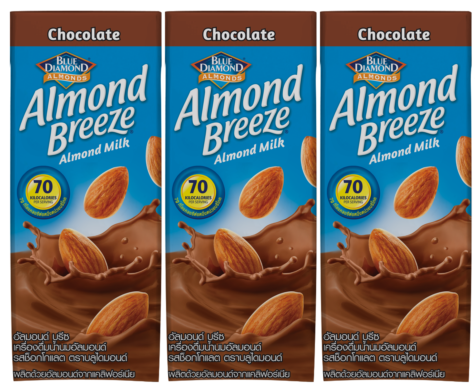 [ Thùng 8 Lốc 3 x 180ml ] Sữa Hạt Hạnh Nhân ALMOND BREEZE vị Chocolate 24 Hộp