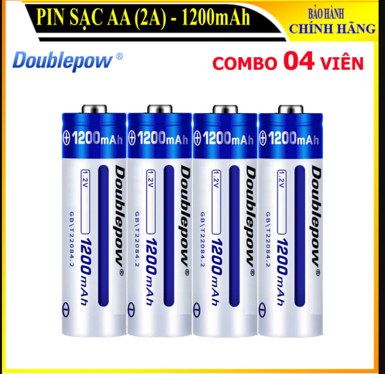 Set of 4 tablets battery charger profiles doublepow AA 1200mAh