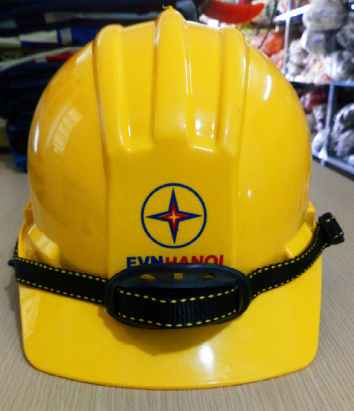 Bảng giá Mũ bảo hộ Bullard màu vàng in sẵn logo EVN HANOI