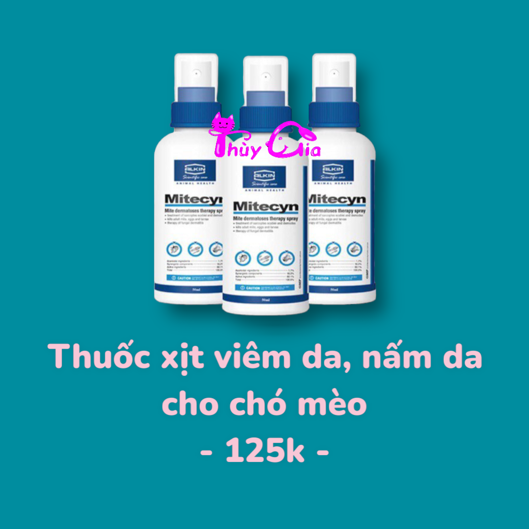 Thuốc xịt viêm da, nấm da cho chó mèo