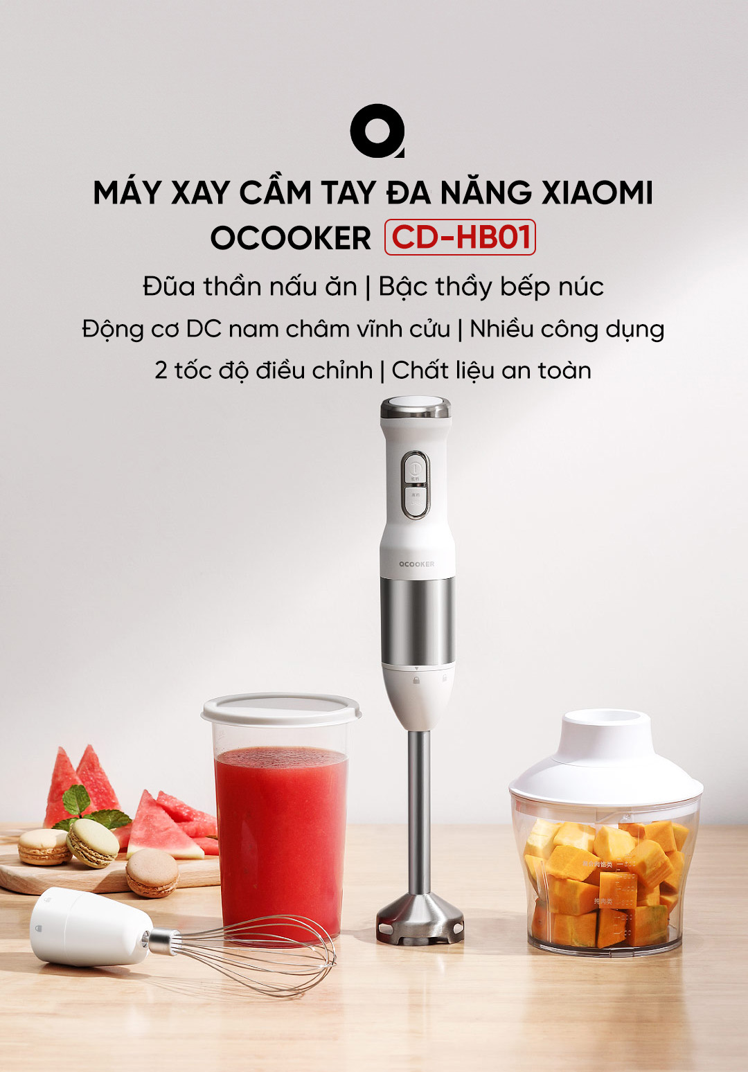 Máy xay cầm tay đa năng Ocooker CD-HB01
