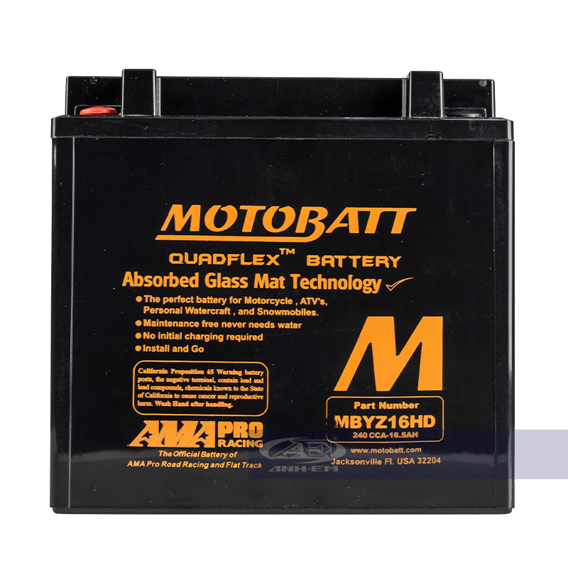 BÌNH MOTOBATT 16HD (12V~16.5A) MTB-MBYZ16HD