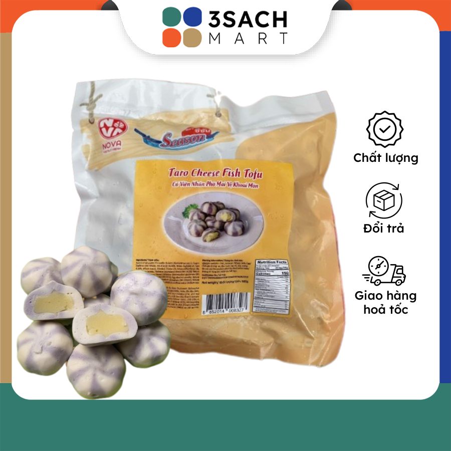 [Chỉ Giao HCM] Cá Viên Nhân Phô Mai Vị Khoai Môn (Gói)