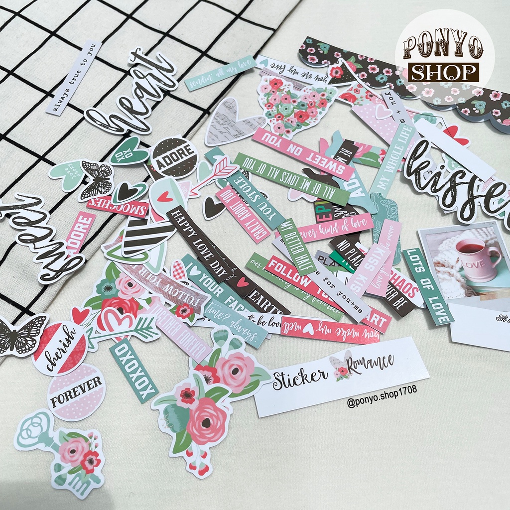 Die cut - hình cắt trang trí Scrapbook (Nhiều mẫu)