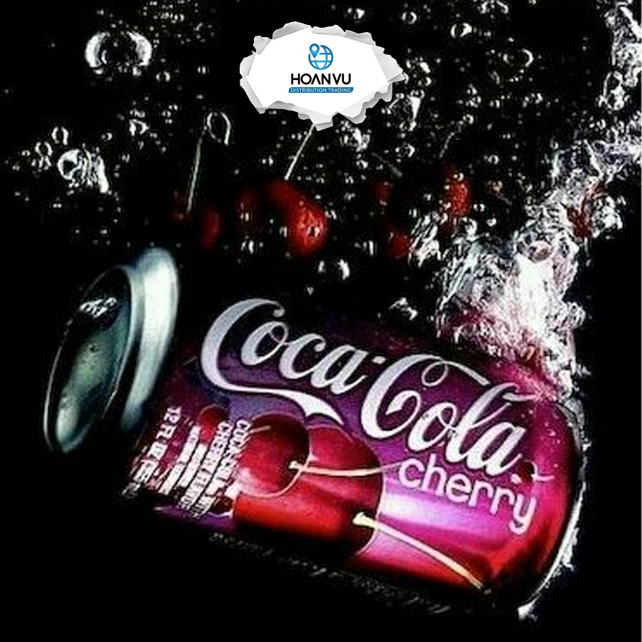 Thùng 12 Lon Nước Ngọt Coca-Cola Cherry (355ml) 06/2024