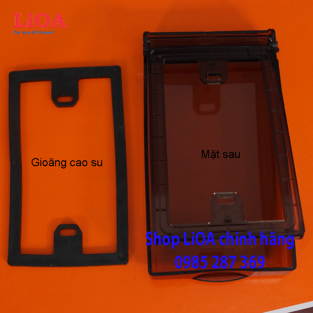Mặt chống nước ổ cắm, công tắc theo chiều đứng LiOA