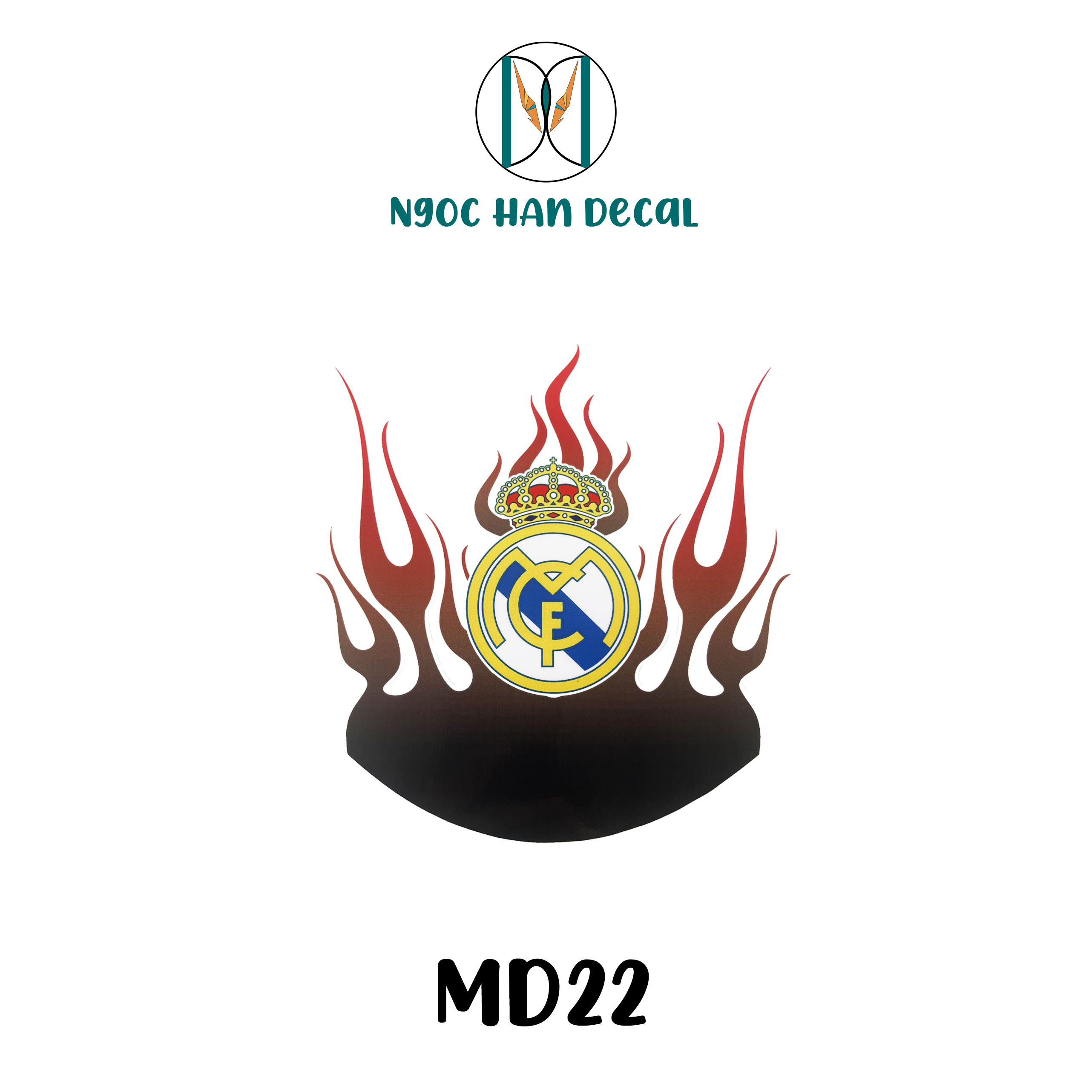 Tem dán mỏ dè trước sau xe máy - md22