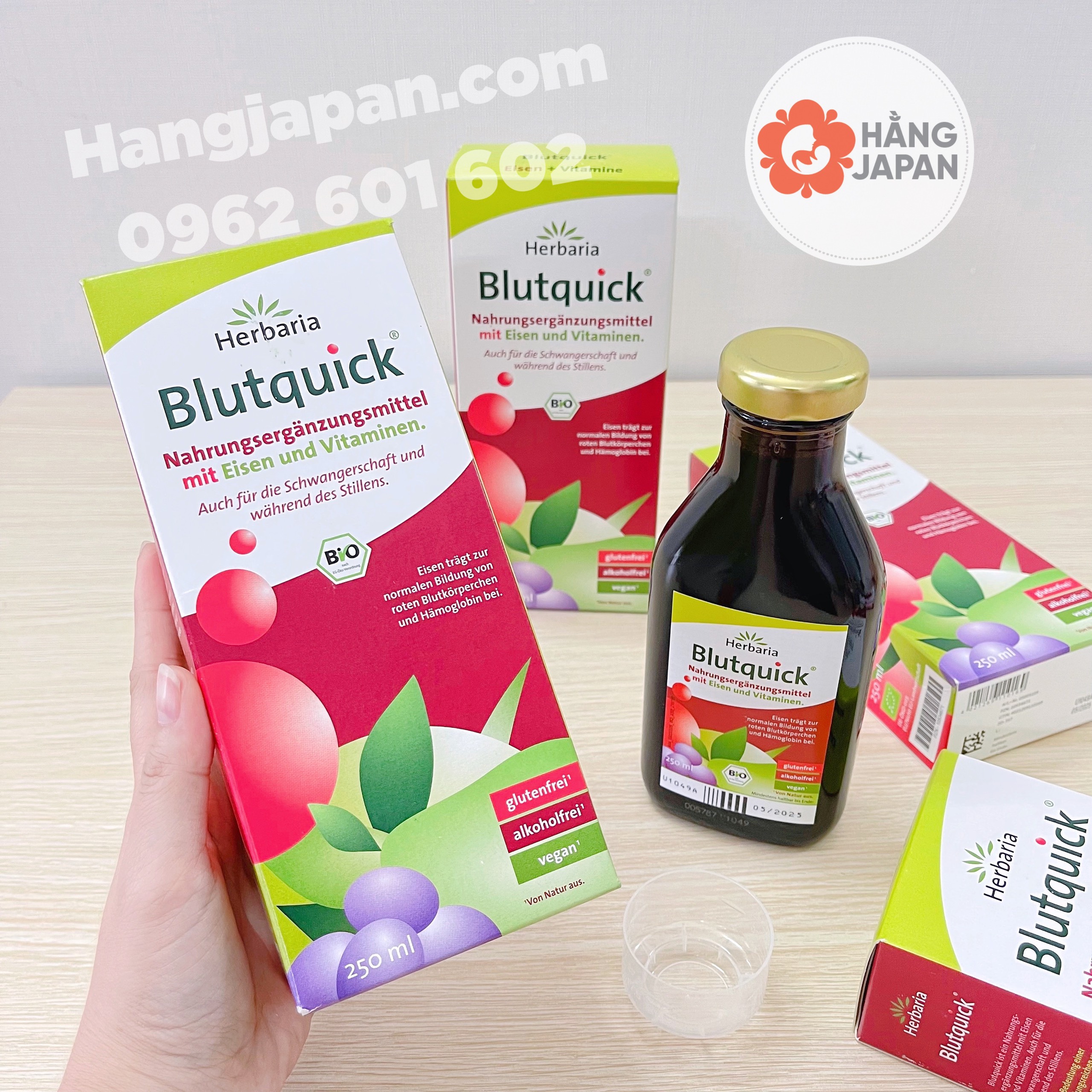 Dung dịch bổ sung sắt hữu cơ Blutquick (250ml) - Hàng Đức