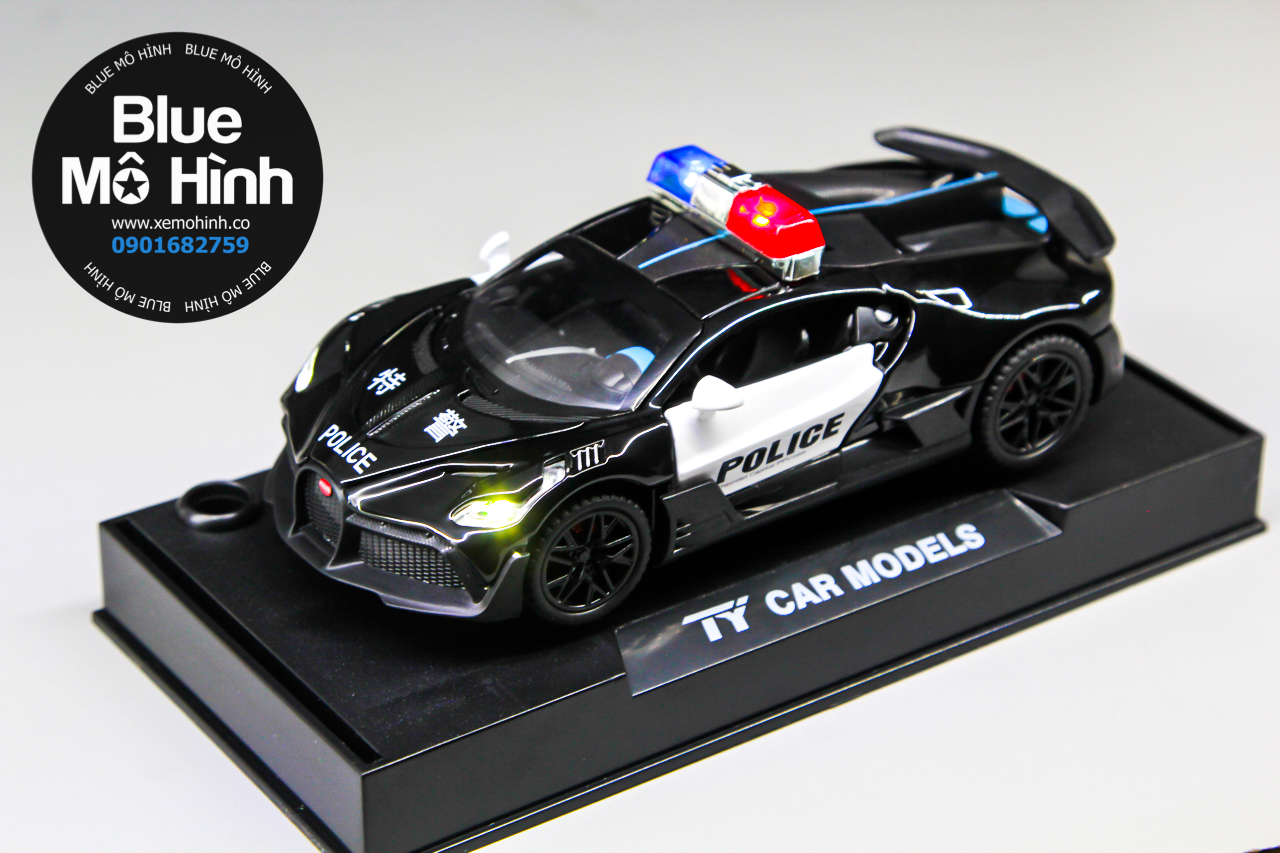 Mô hình xe Bugatti Divo Police MT 1:32 Cảnh sát