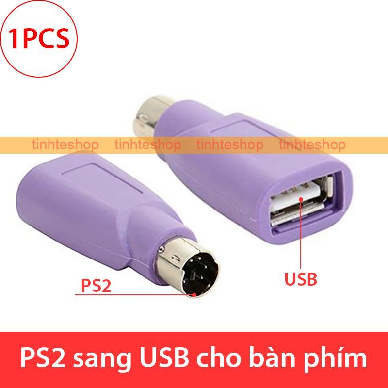 Bảng giá Đầu đổi PS2 đực sang USB cái cho bàn phím - Giắc chuyển đổi PS2 cho PC ra USB cho bàn phím (1 chiếc) Phong Vũ