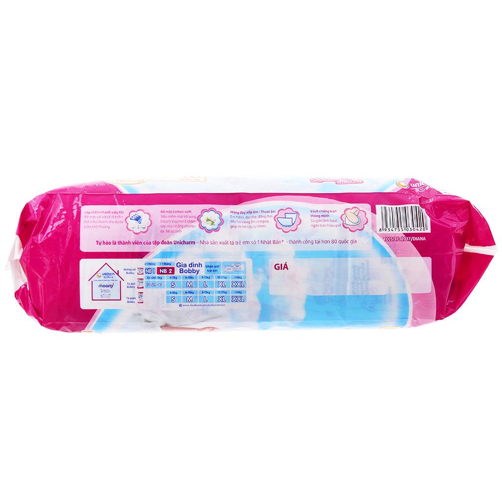 Miếng Lót Sơ Sinh Bobby Newborn 2 - Bịch 60 Miếng (Dành cho trẻ 1 tháng tuổi)