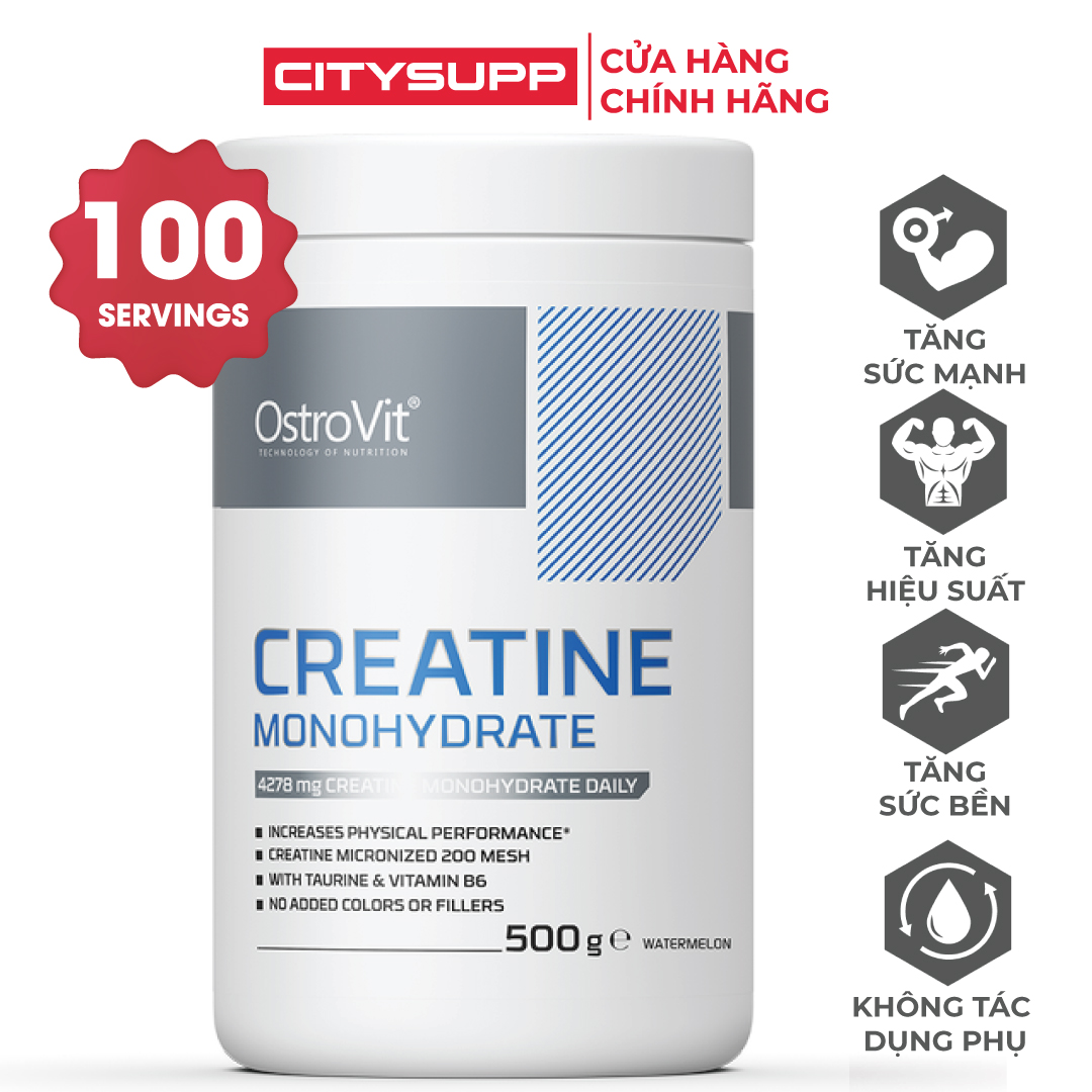 Ostostuff Creatine Monohydrate (300g, 500g) for muscle enhancement, strength & Performance