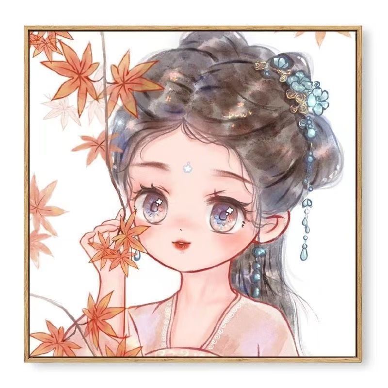 Tranh Đính Đáhoạt hình (ĐÁ ABC CAO CẤP). Kích Thước:20x20cm