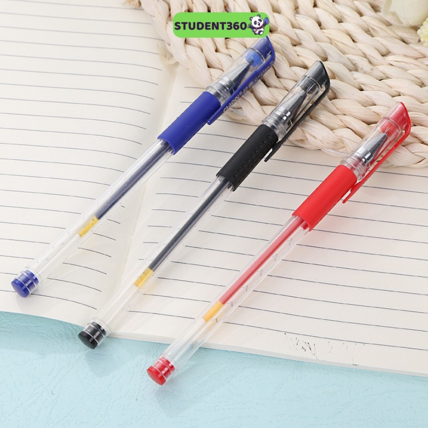 Bút Bi Nước 3 Màu Ngòi 0.38mm