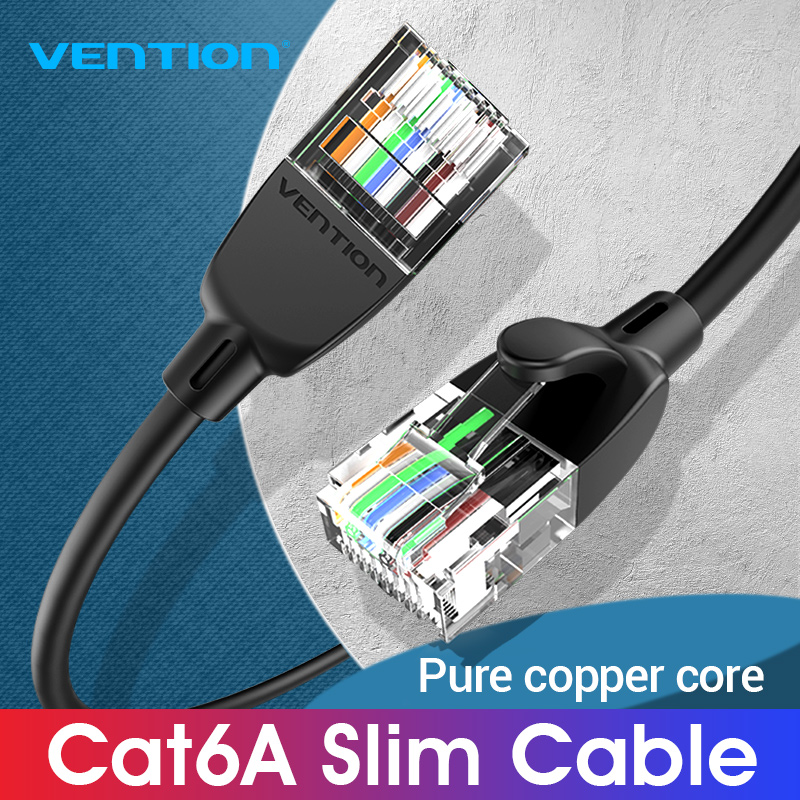 Vention Cat6A game Ethernet cable 10gbps super speed RJ45 Cat6A Ethernet cable for router modem PC laptop TV PS3 PS4 Xbox Cat 6A RJ45 LAN cable internet cable