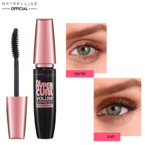Mascara Maybelline Làm Cong Mi 100° Hyper Curl Volum' Express Mascara 9.2ml
