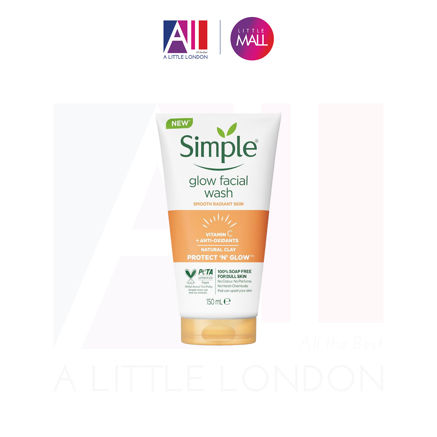 Sữa rửa mặt Simple Protect N Glow Express - 150ml