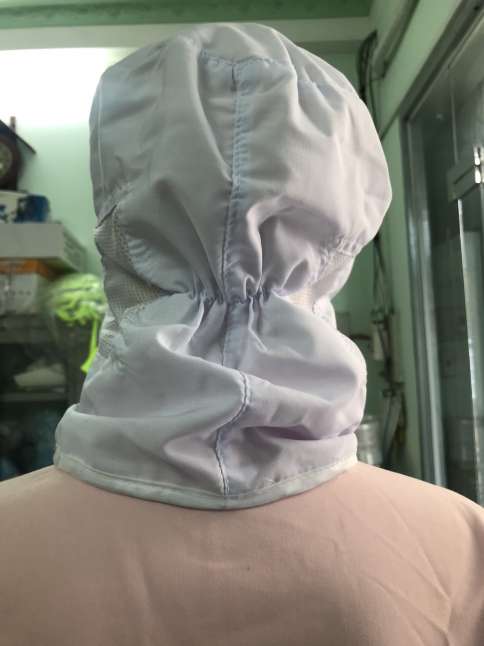 Nón khẩu trang vải mịn Thủy Sản- Thực phẩm (HÌNH THẬT) - Công ty TNHH SX TM May Việt An