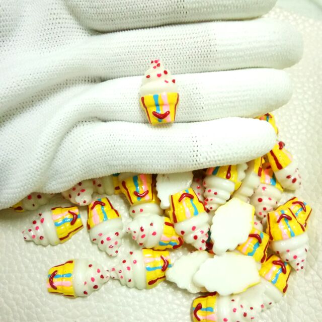 [HCM]Ly Kem Vàng Phụ Kiện Trang Trí Charm Slime [1 ly ]