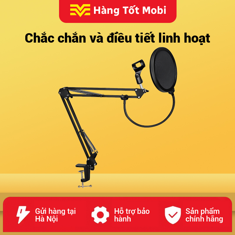 Microphone holders are professional, rotatable, adjustable, solid and durable, easy to install, fast delivery