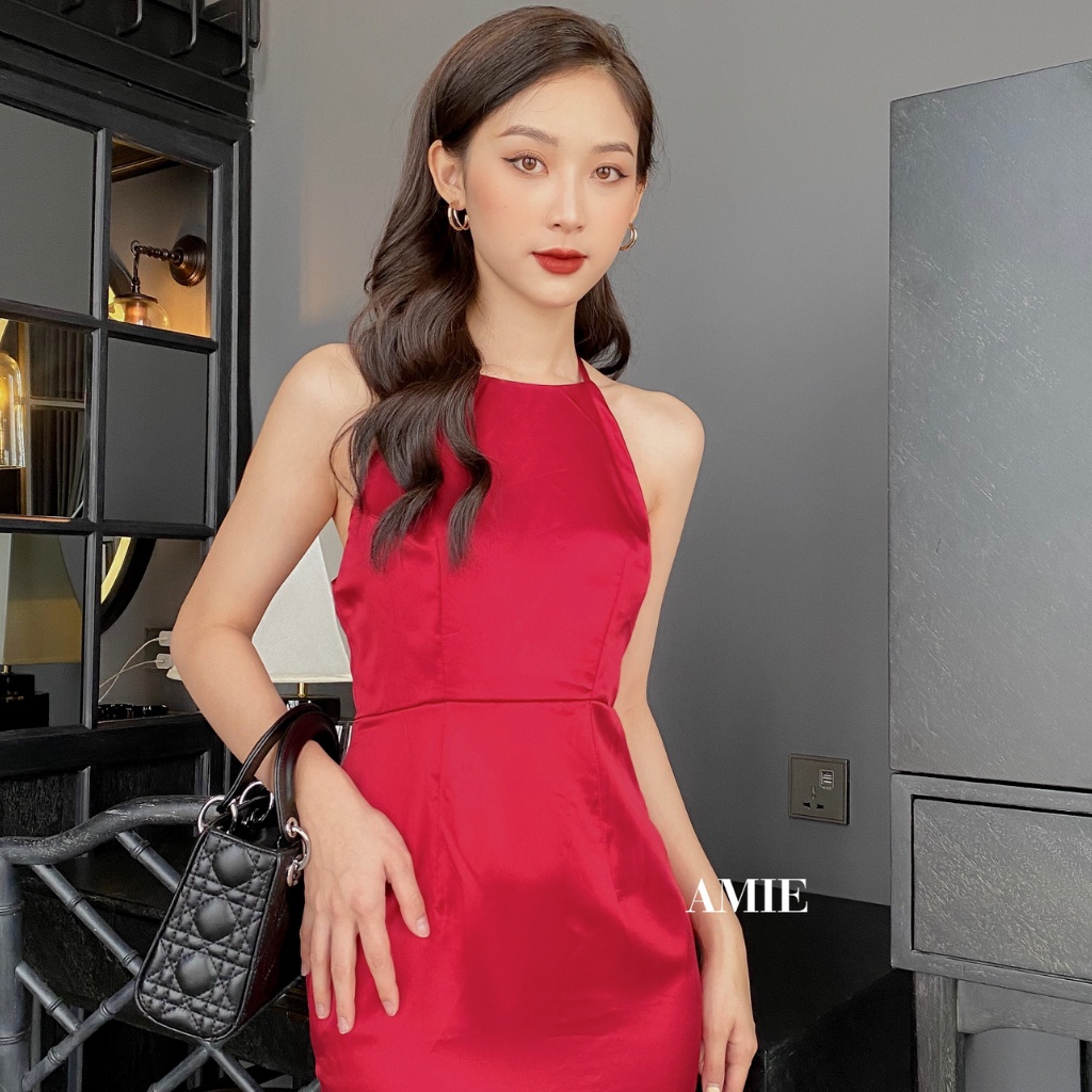 Đầm Body Đuôi Cá Amie Hở Lưng Phi Lụa Nữ Cao Cấp Loại 1 Quý Phái