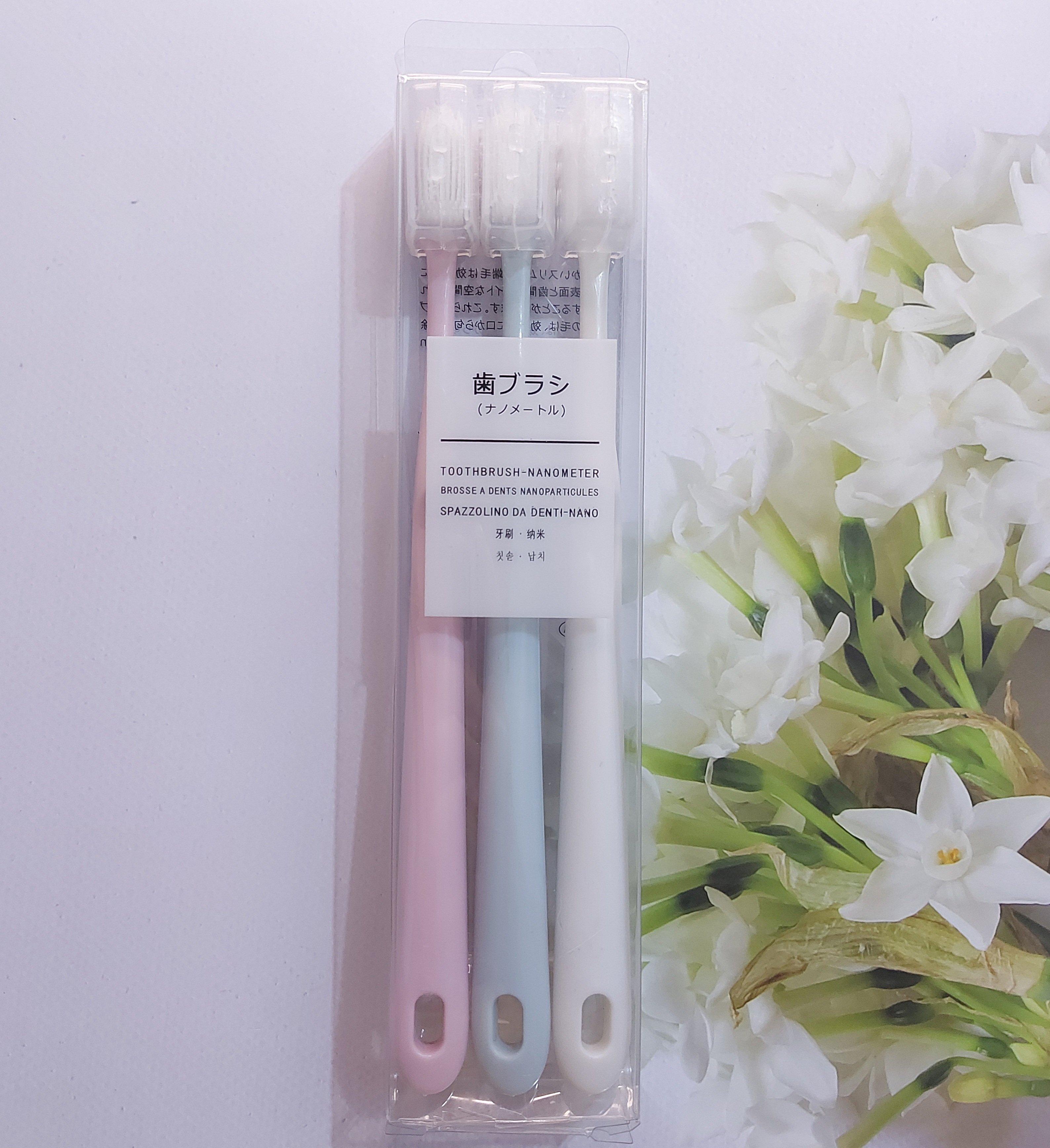 [HCM]Combo 3 chiếc Bàn Chải Đánh Răng Muji (Hộp 3 Chiếc)