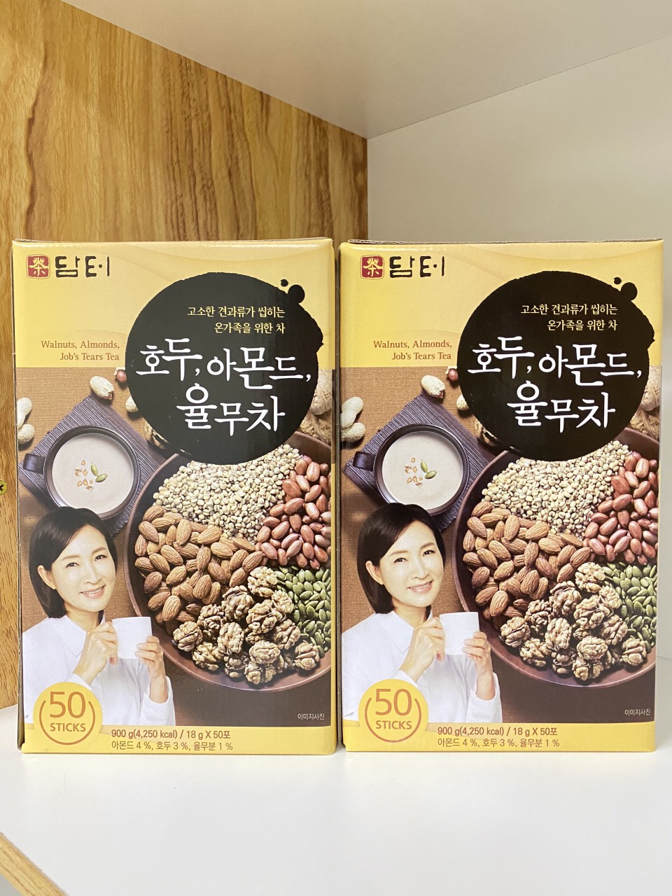 Bột ngũ cốc dinh dưỡng Hàn Quốc DAMTUH HỘP 50 GÓI 900g (mẫu mới nhất)