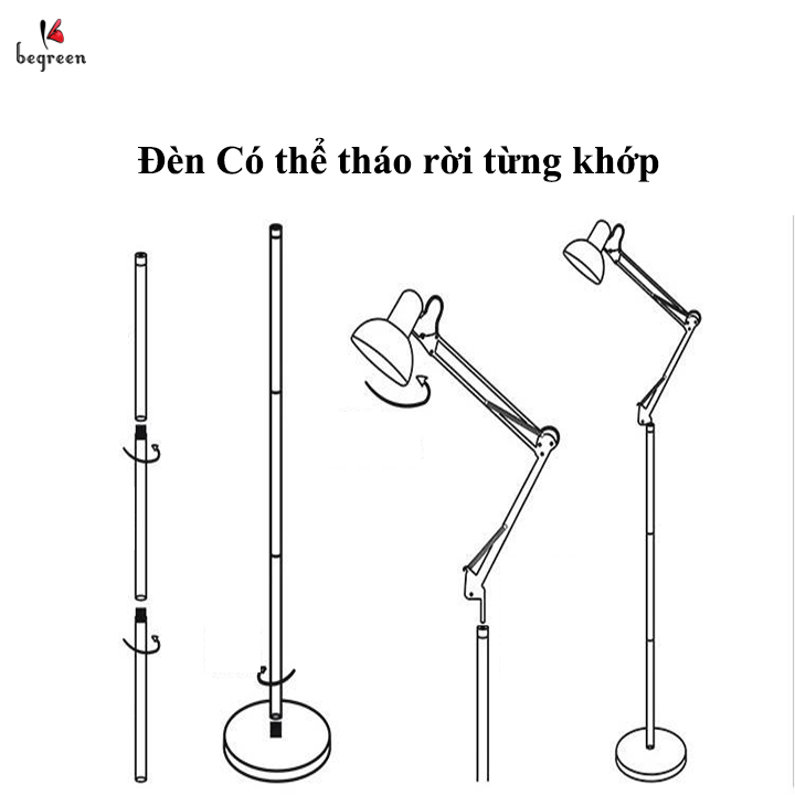 Đèn xăm hình cao cấp có đế