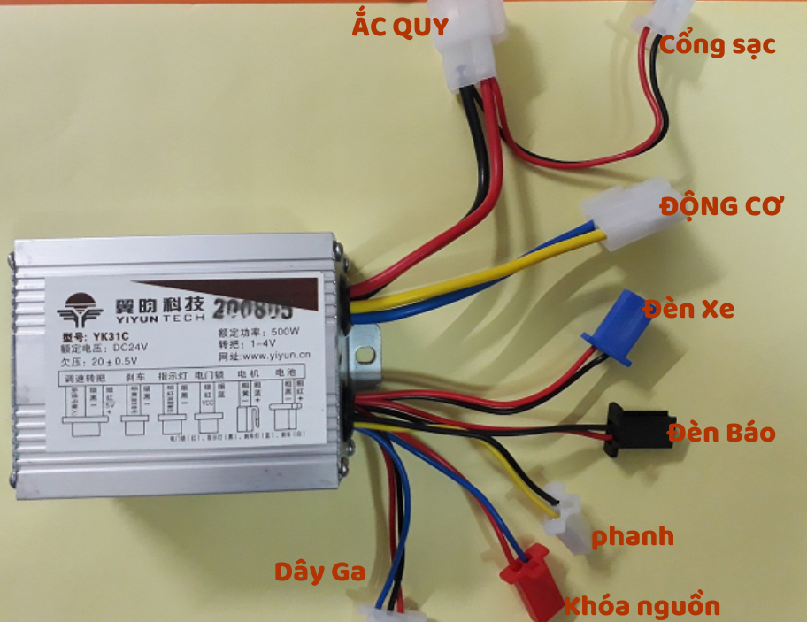 Ic điều tốc xe điện 24v 500w