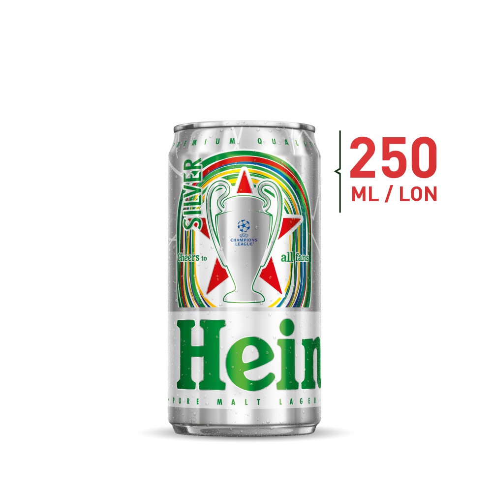 Thùng 24 lon bia Heineken Silver Coolpack 250ml/lon