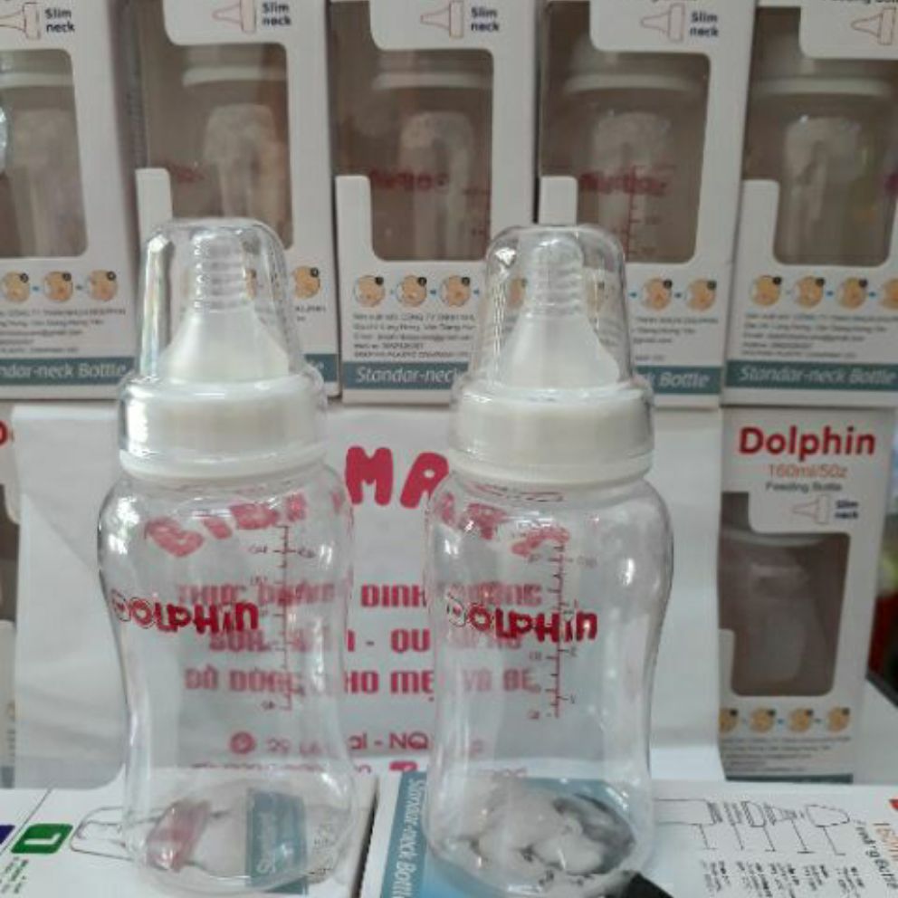 Bình sữa Dolphin cổ hẹp 160ml