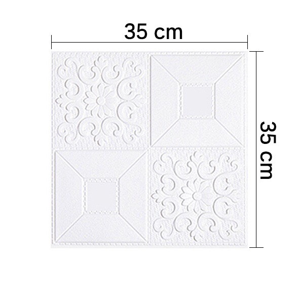 Combo 100 tấm xốp hoa văn tem khổ 35x35cm